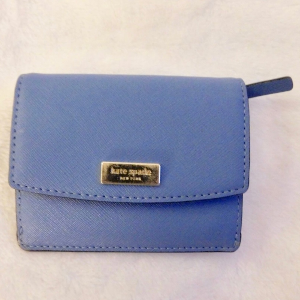 KATE SPADE BLUE KEYCHAIN WALLET